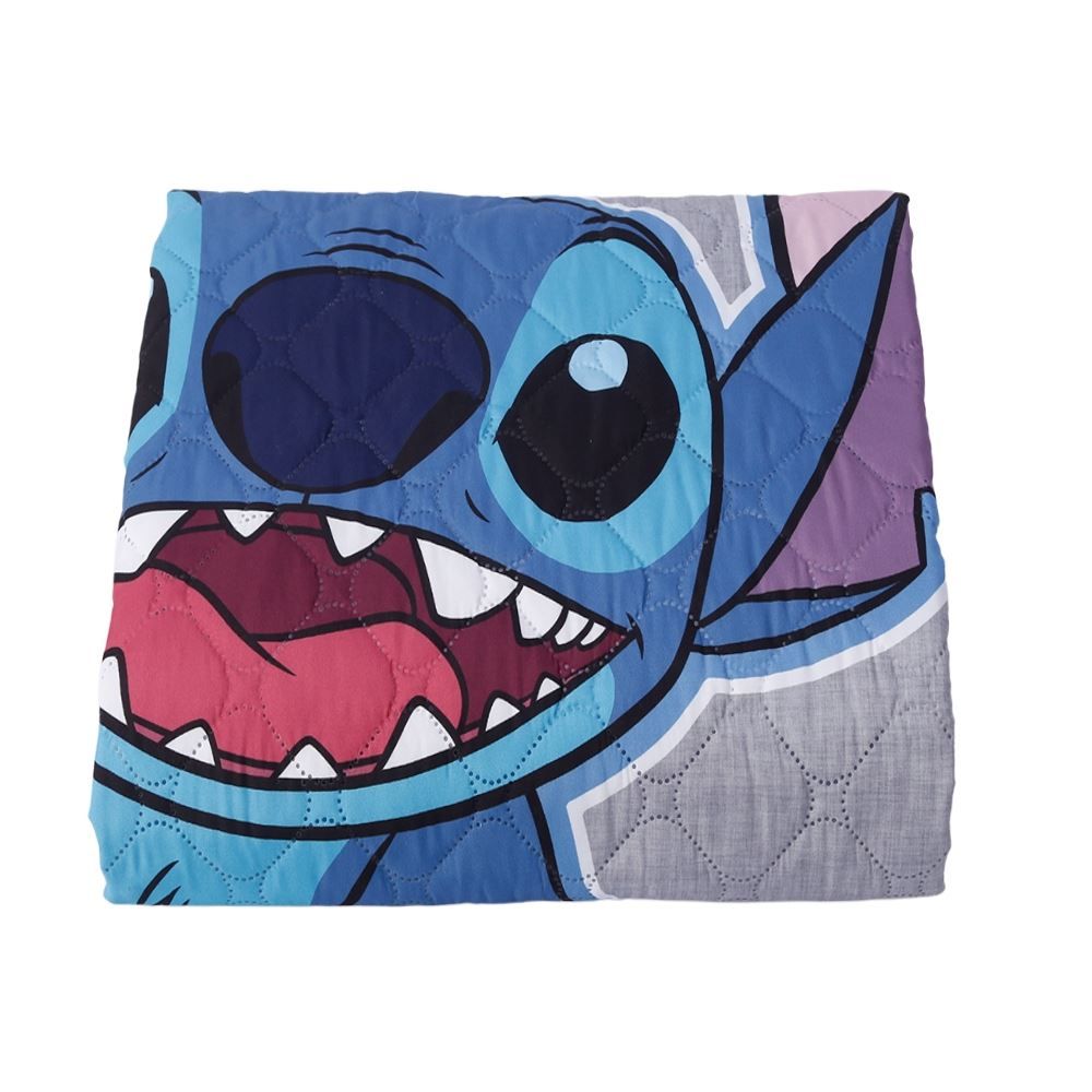 Cobre Leito Solteiro Infantil Disney Hedrons 1 Pç - Stitch Fotos