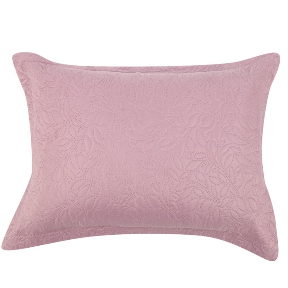 Kit Colcha King Dupla Face Lisa Havan Casa 3 Pçs - Rosa Velho