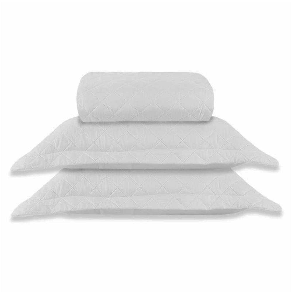 Kit Colcha King Lisa Versalhes Havan Casa 3 pçs  - Branco
