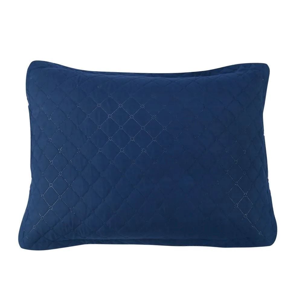 Colcha Queen 3 Peças Lisa Versalhes Havan Casa - Midnight Blue
