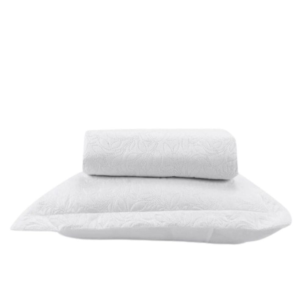 Kit Colcha Solteiro 100% Poliéster Versalhes Havan Casa 2 Pçs - Branco