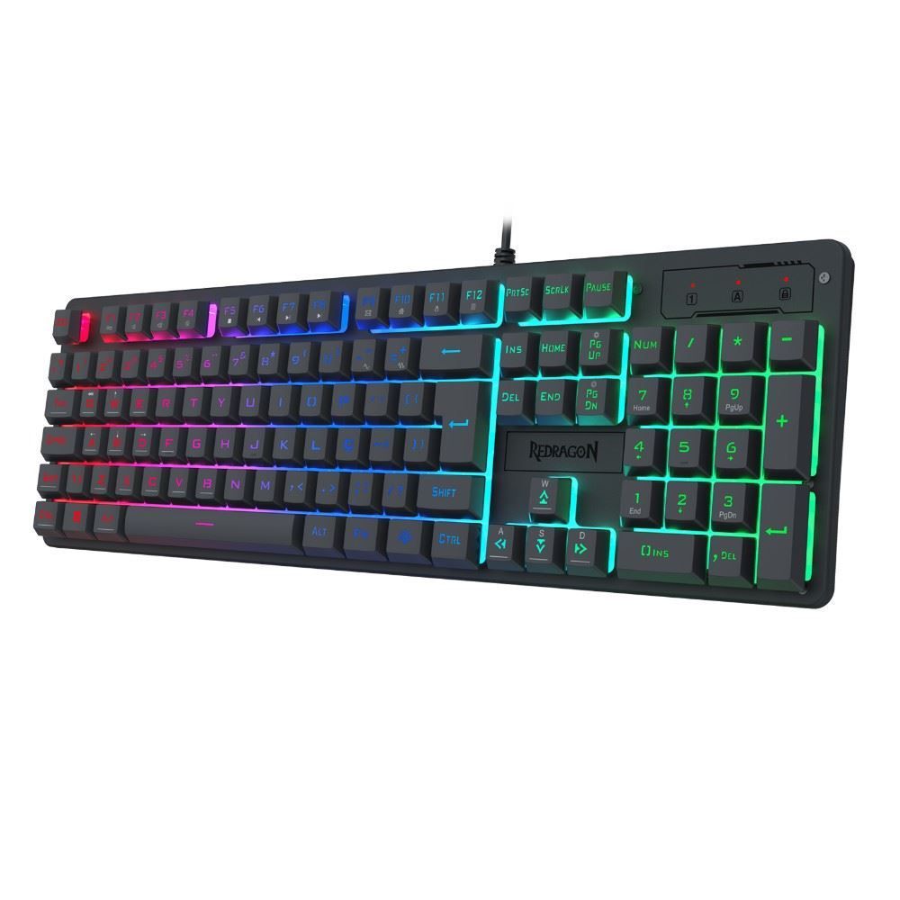 Combo Gamer Redragon Gaming Essentials S166 Rgb 4 em 1