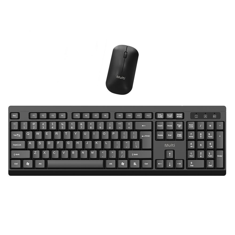Combo Sem Fio Básico Multi Usb 2.4Ghz 1200Dpi