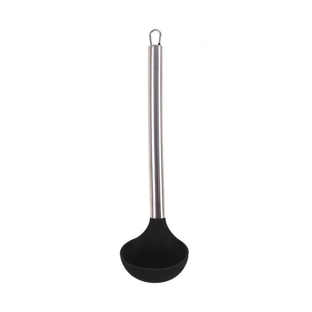 Concha Silicone Havan Casa com Cabo Inox 30Cm - Preto