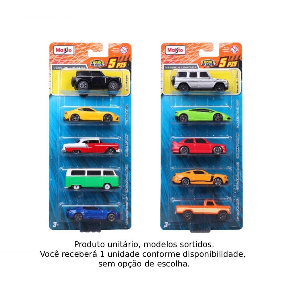 Conjunto de Mini Carrinhos Metal Fresh Maisto - Sortido