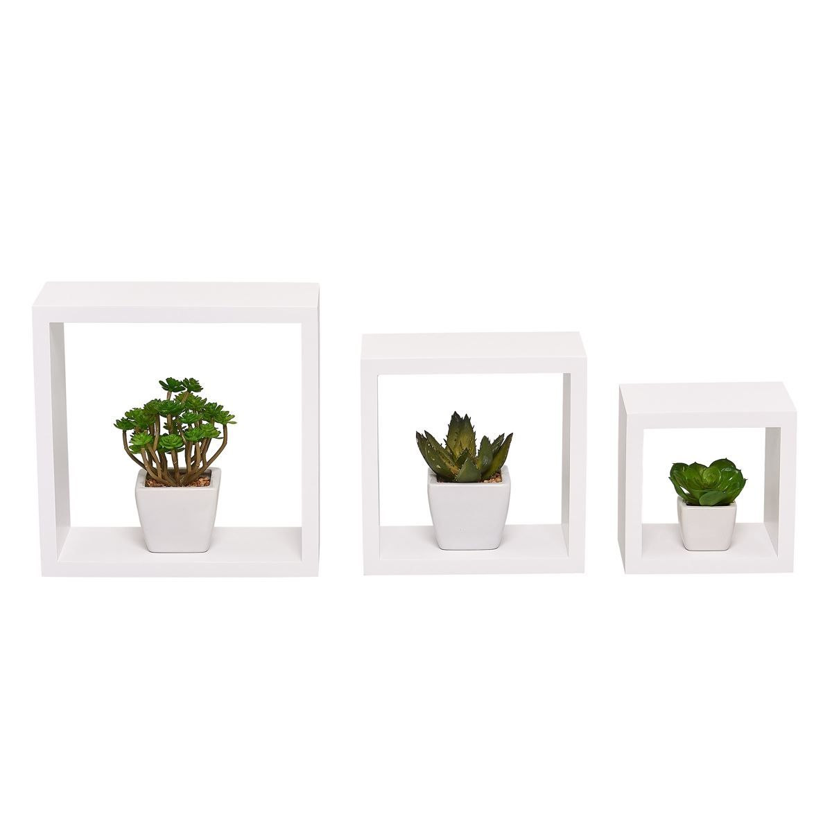 Conjunto De Cubos Em Mdp Com 3 Peças Jpf Móveis - Branco