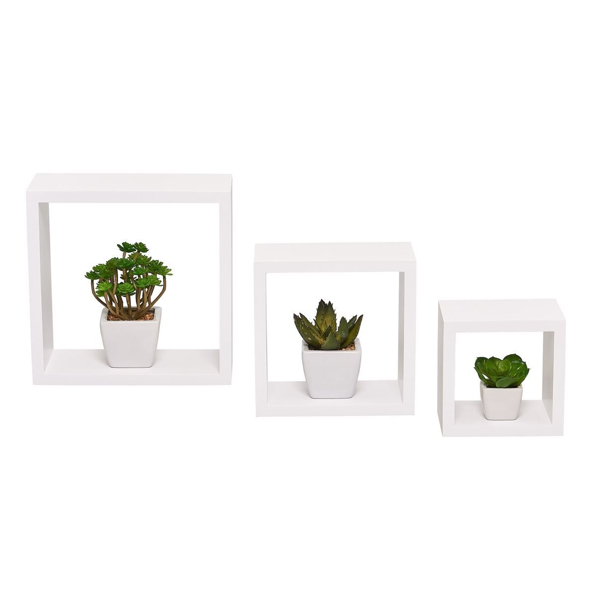 Conjunto De Cubos Em Mdp Com 3 Peças Jpf Móveis - Branco