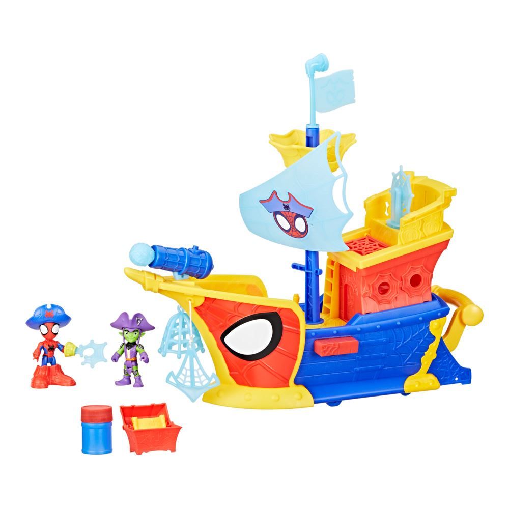 Conjunto Playset Navio Pirata Homem Aranha Spidey E Seus Amigos Incríveis Hasbro - G0666