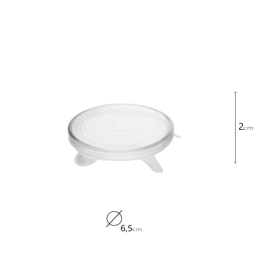 Conjunto Tampas Redondas Flexíveis 20Cm Lyor - 6 Peças