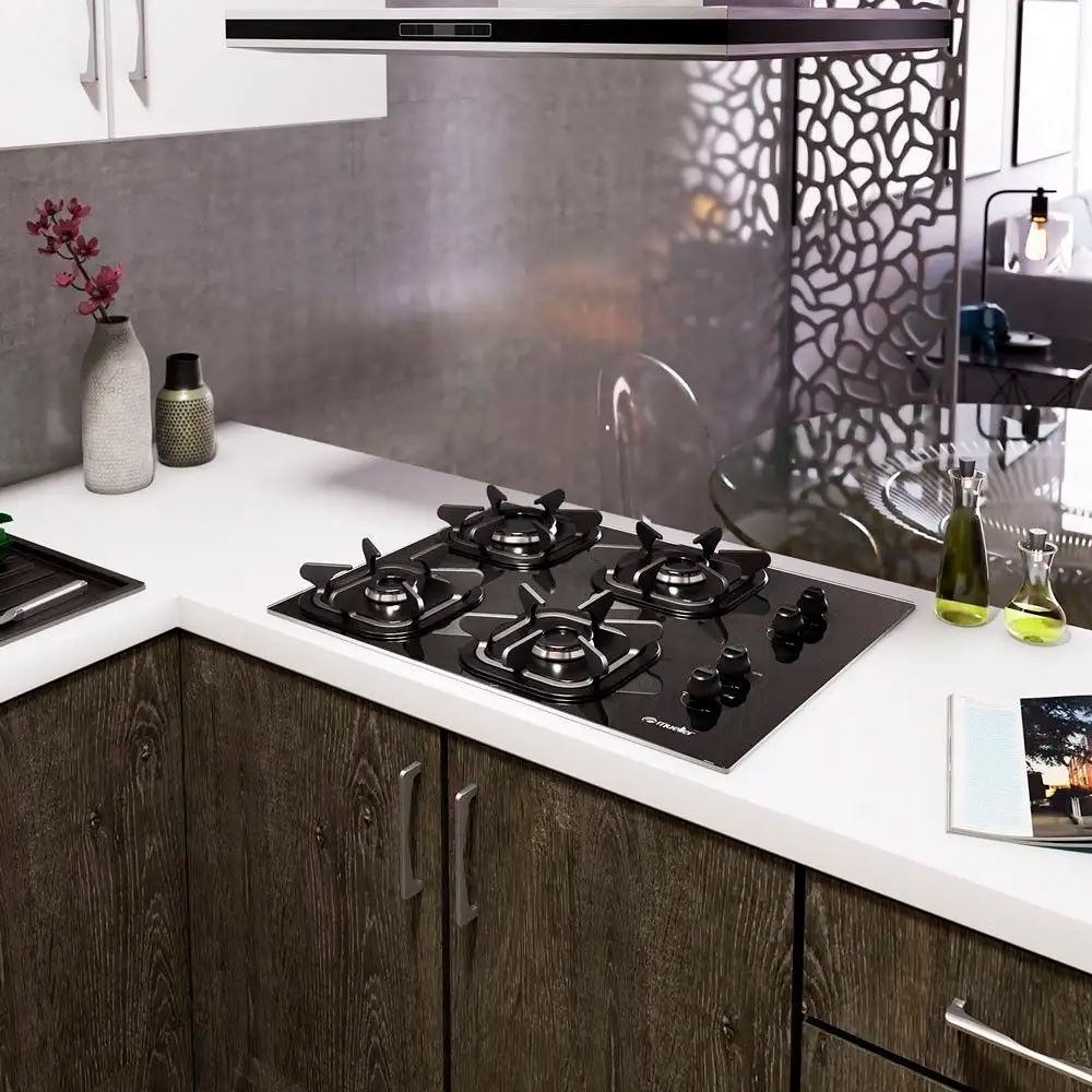Fogão Cooktop Mueller 4 Bocas Preto Ultra Chama - Bivolt 