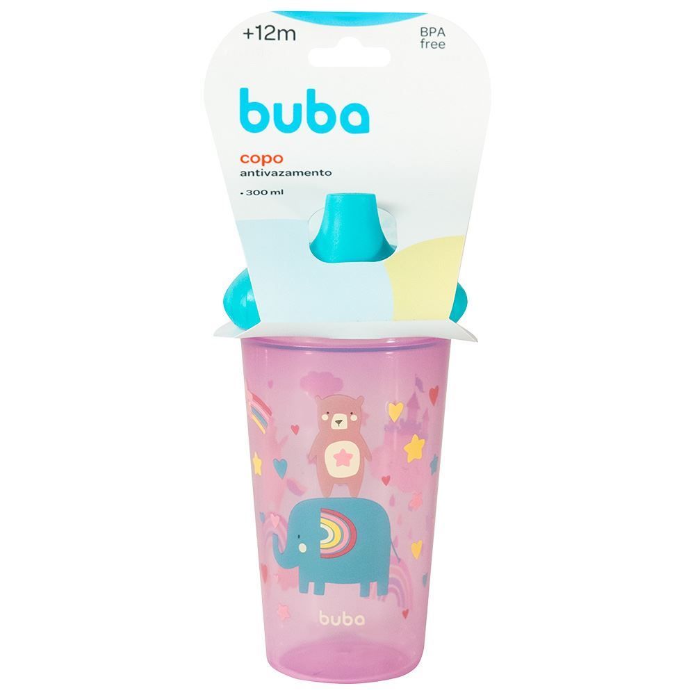 Copo Antivazamento Buba - Rosa Claro