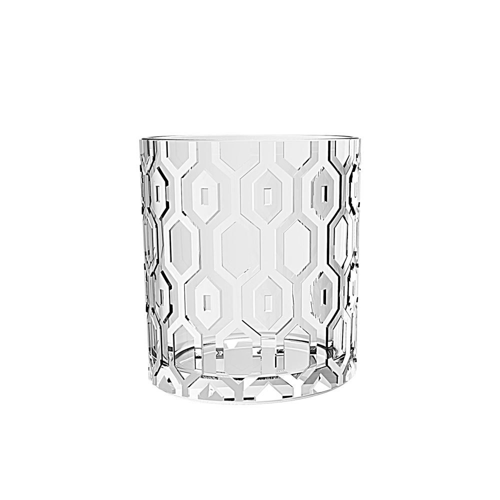 Copo Baixo Favos Cristal Ecológico 330Ml A9,2Cm