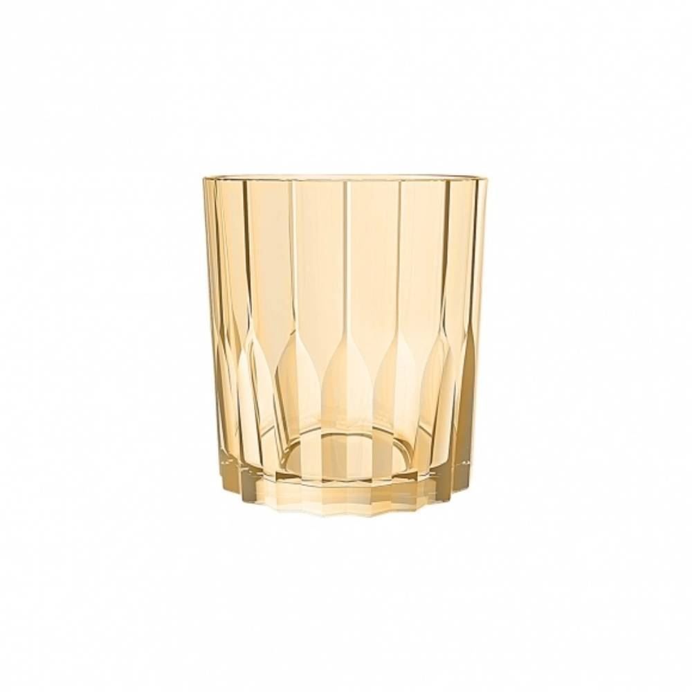 Copo de Vidro Rocks Zaira Gold 340Ml - Allmix