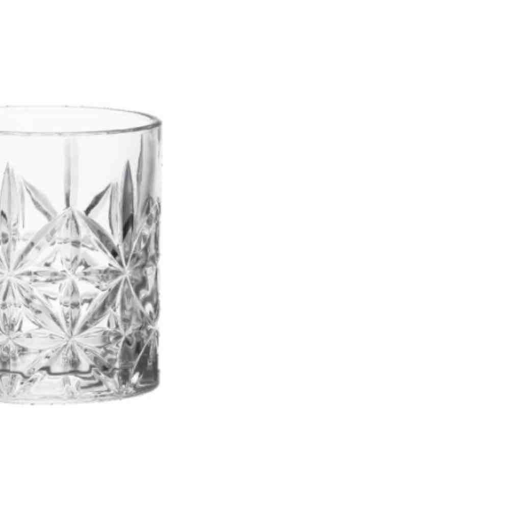 Copo De Whisky Flower Havan Casa 332Ml - Vidro Transparente