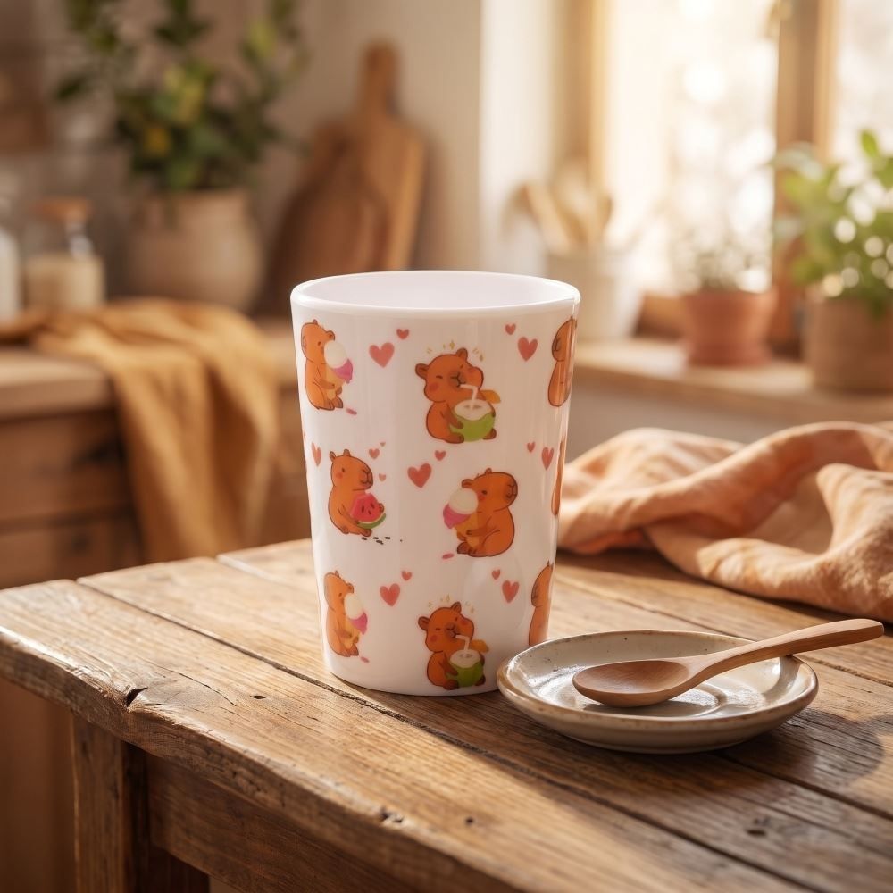 Copo de Água Melamina Capivara Havan Casa - 305Ml