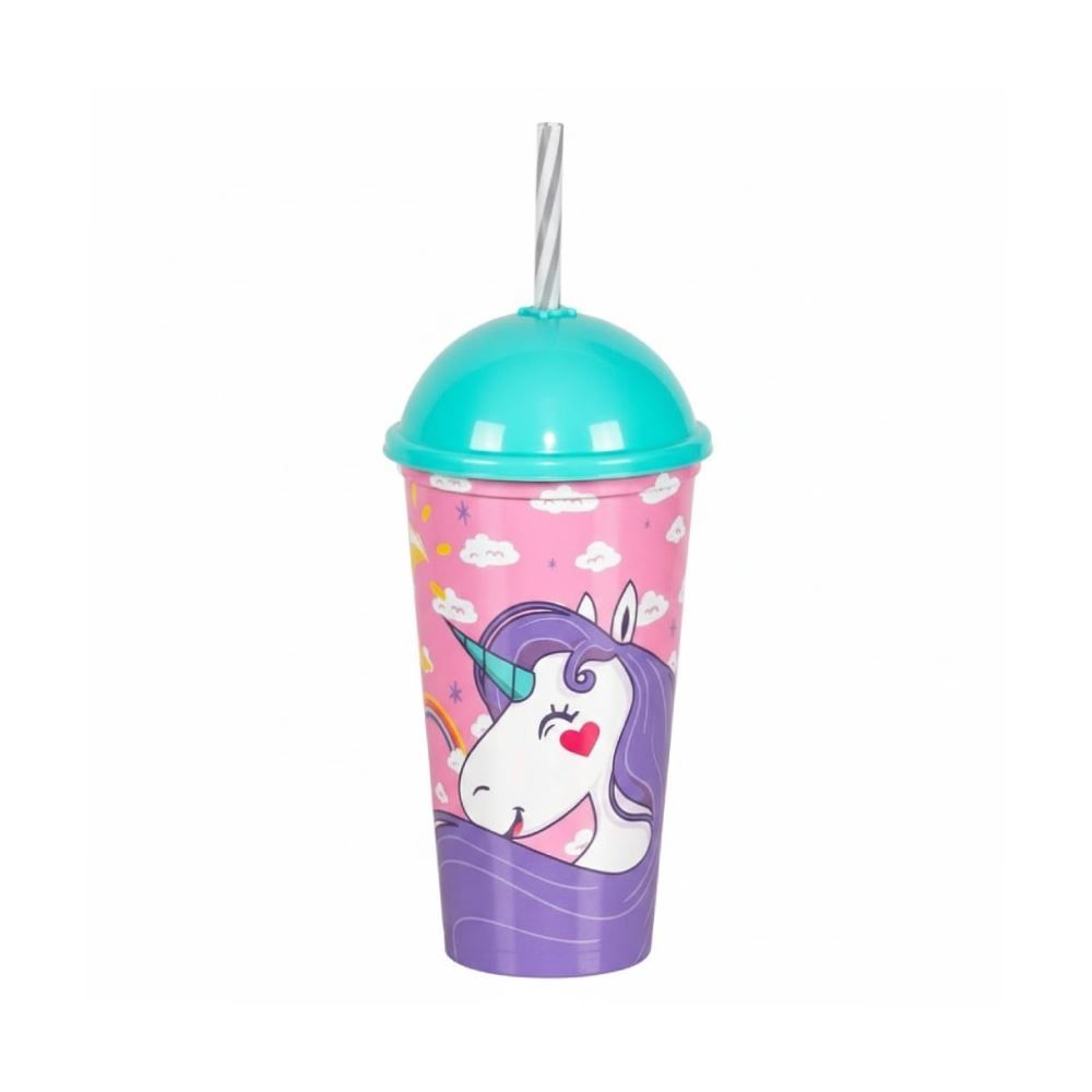 Copo Shake Unicórnio Plasútil 500Ml - Colors