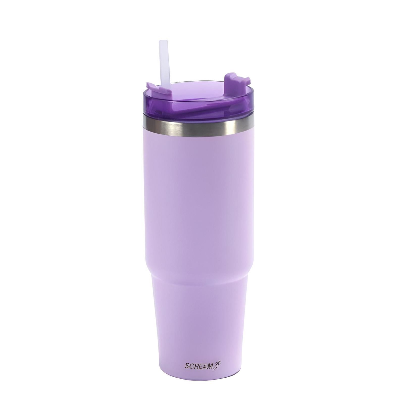Copo Térmico Com Canudo Lilás Scream Havan Casa - 900Ml