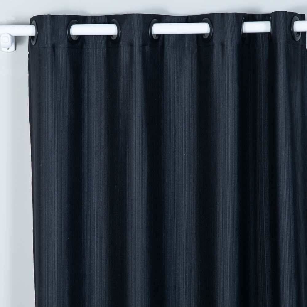 Cortina Para Quarto E Sala 2,60X2,30 M Rústica Pantex Havan Casa - Preto