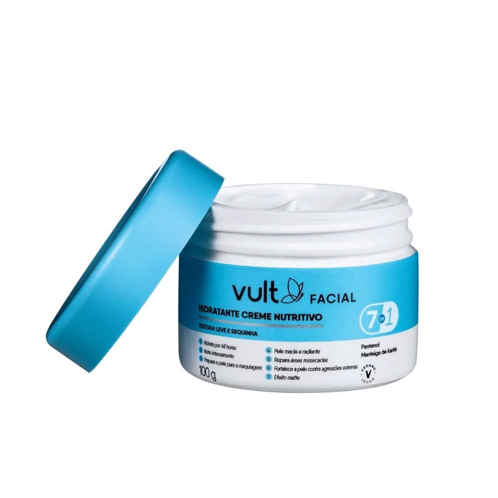 Creme Hidratante Facial 7 Em 1 Vult 100G - Care Nutritivo