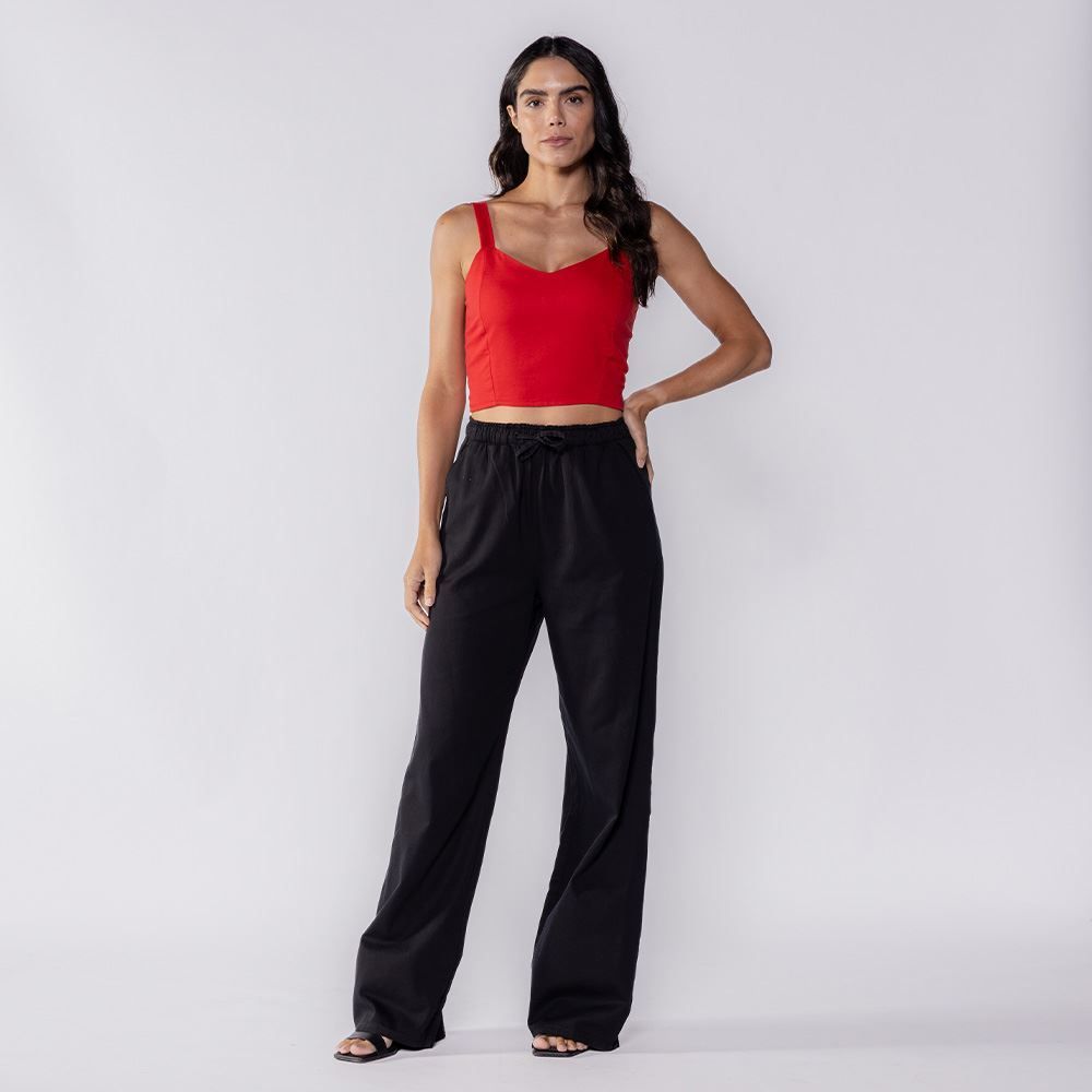 Cropped Feminino De Viscose Boby Blues