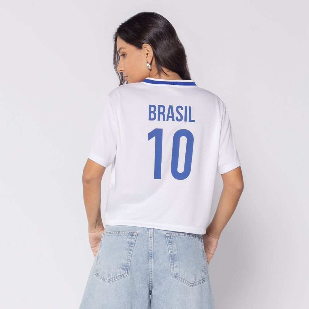 Cropped Feminino Brasil Dry Fit Scream
