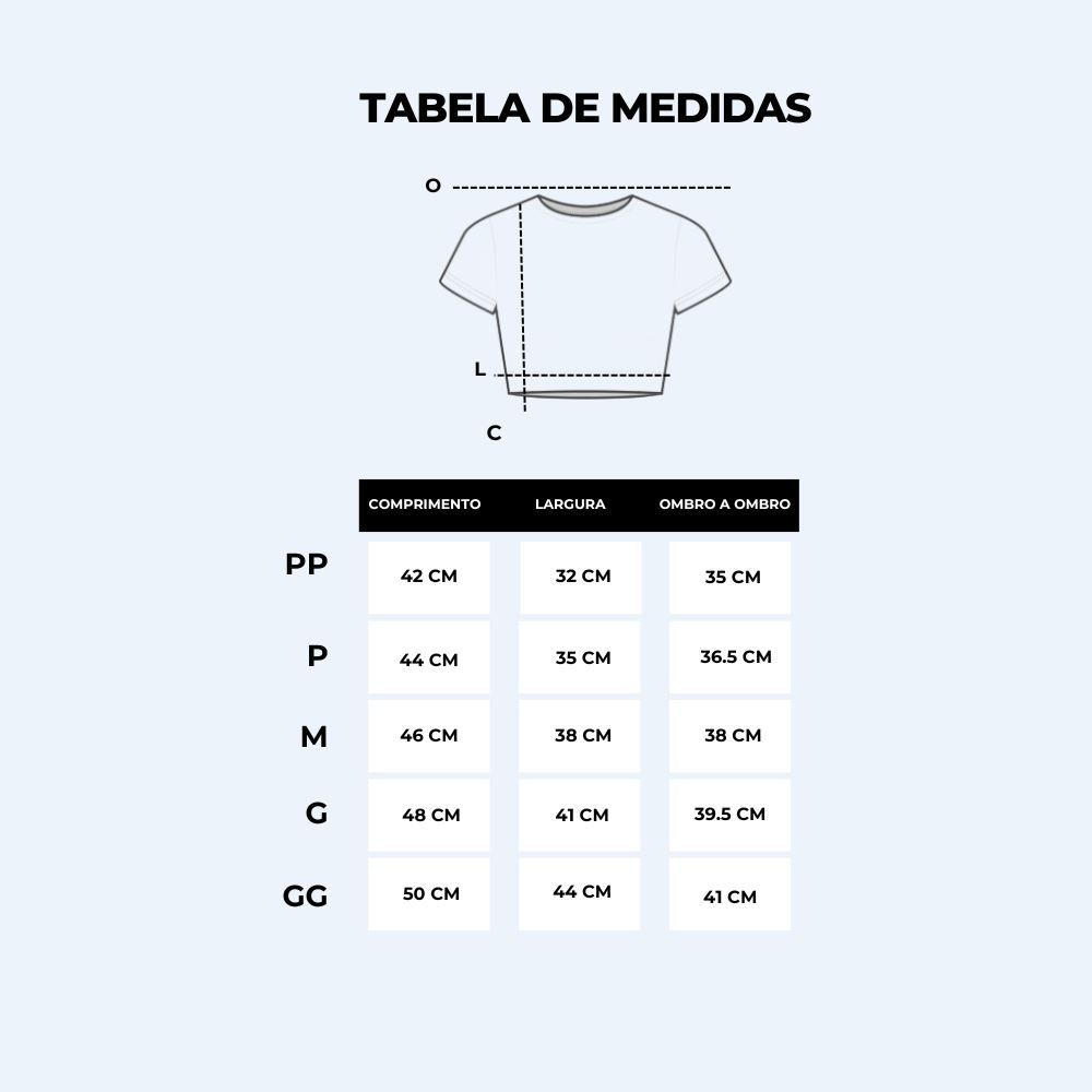 Cropped Feminino Manga Curta Boby Blues