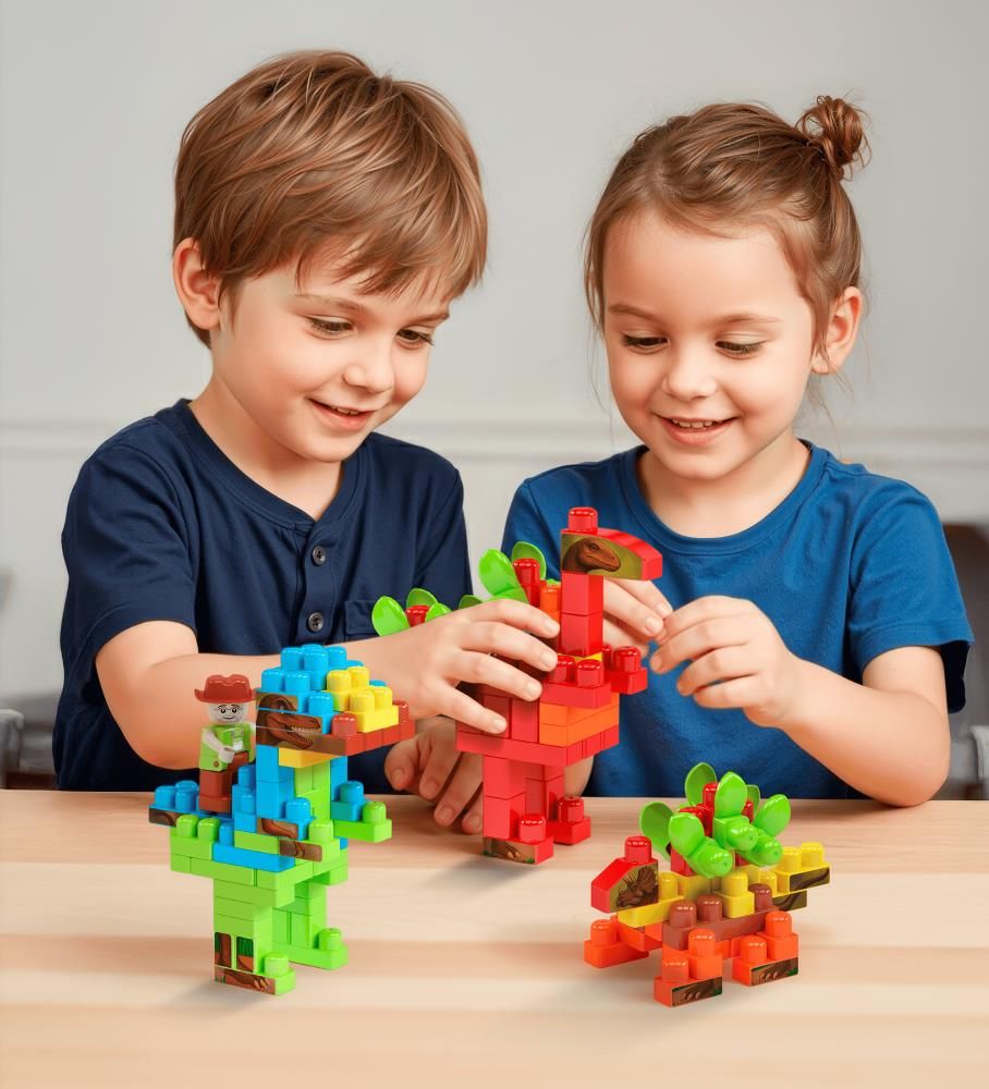 Dinossauros Blocos Dismat 280 Peças
