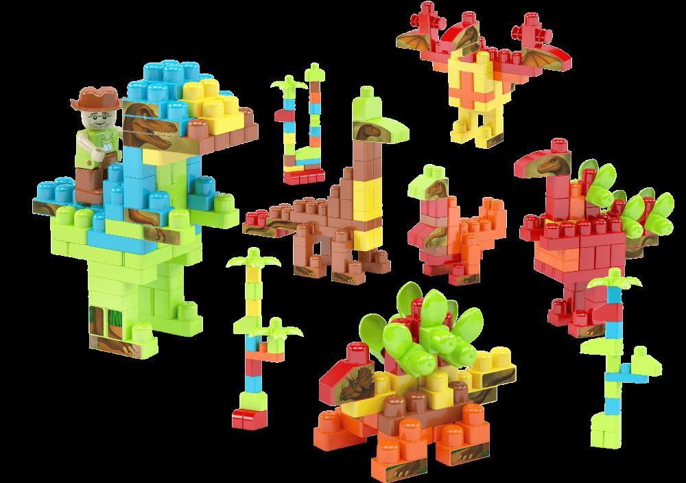 Dinossauros Blocos Dismat 280 Peças