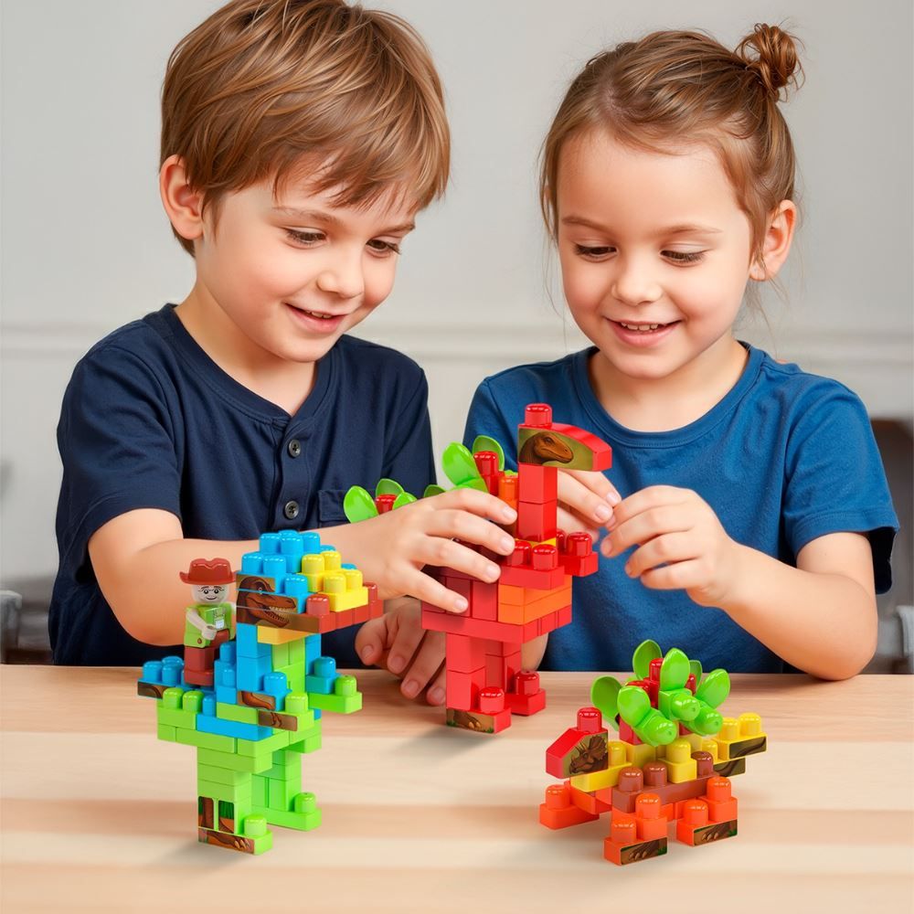 Dinossauros Blocos Dismat 280 Peças