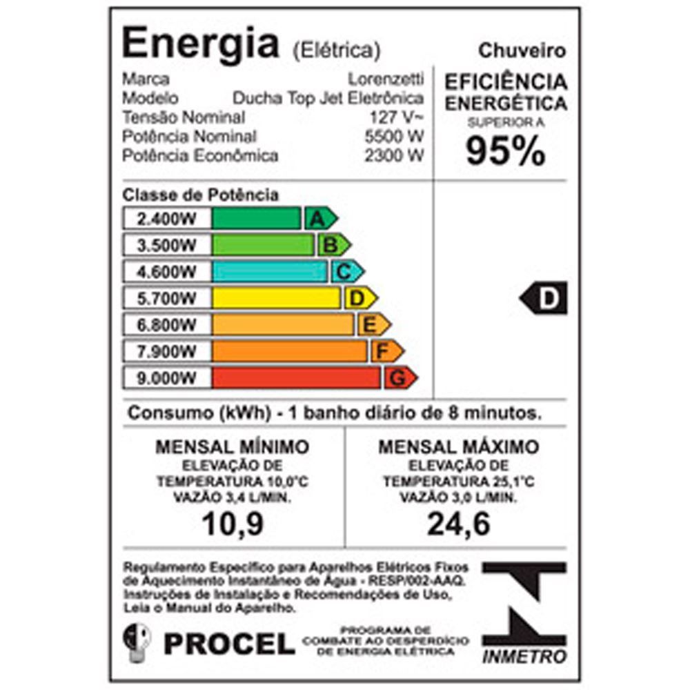 Ducha Chuveiro Eletrônico Top Jet Lorenzetti