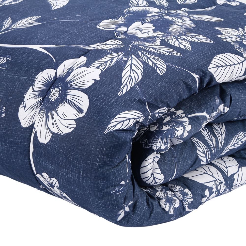 Edredom Casal Estampado Bellagio Havan Casa - Cecilia Floral Azul