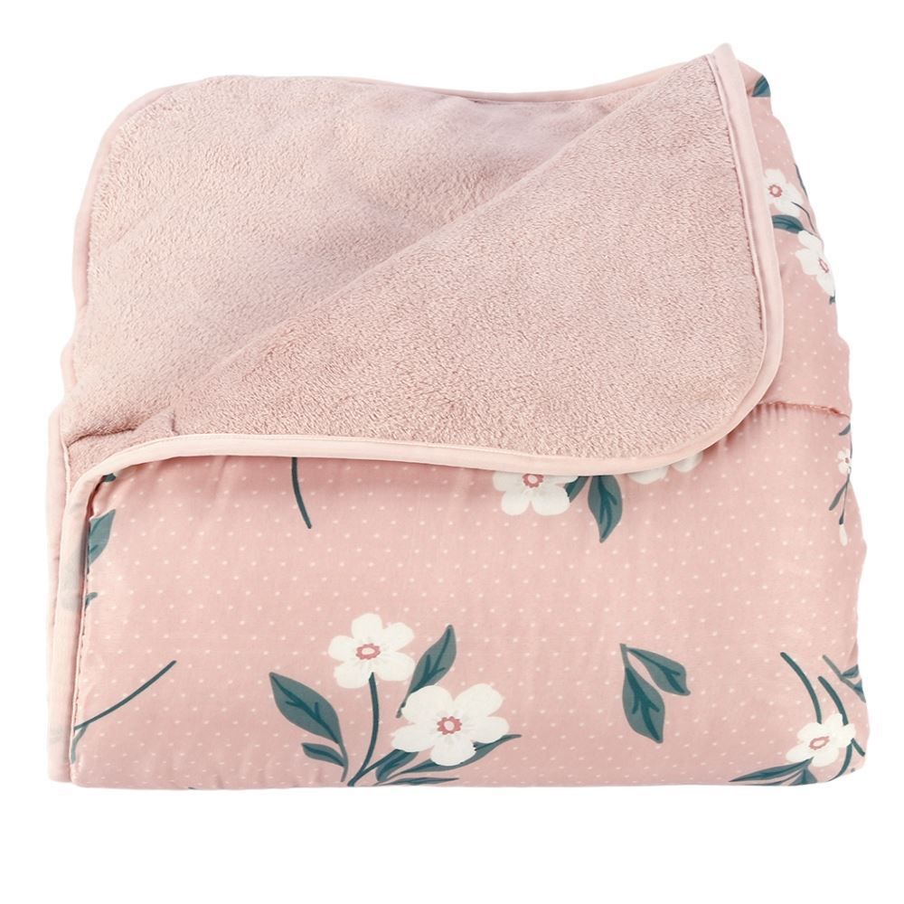 Edredom Casal Estampado Bellagio Havan Casa - Luna Floral Rosa