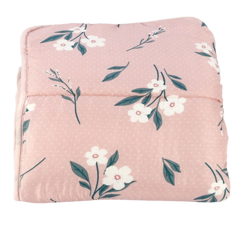 Edredom Casal Estampado Bellagio Havan Casa - Luna Floral Rosa