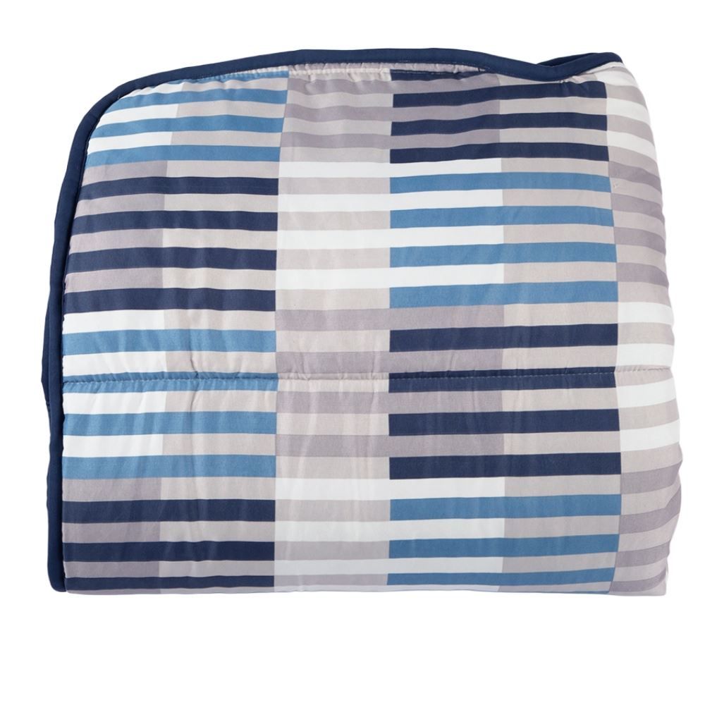 Edredom Casal Estampado Bellagio Havan Casa - Ravi Geo Azul