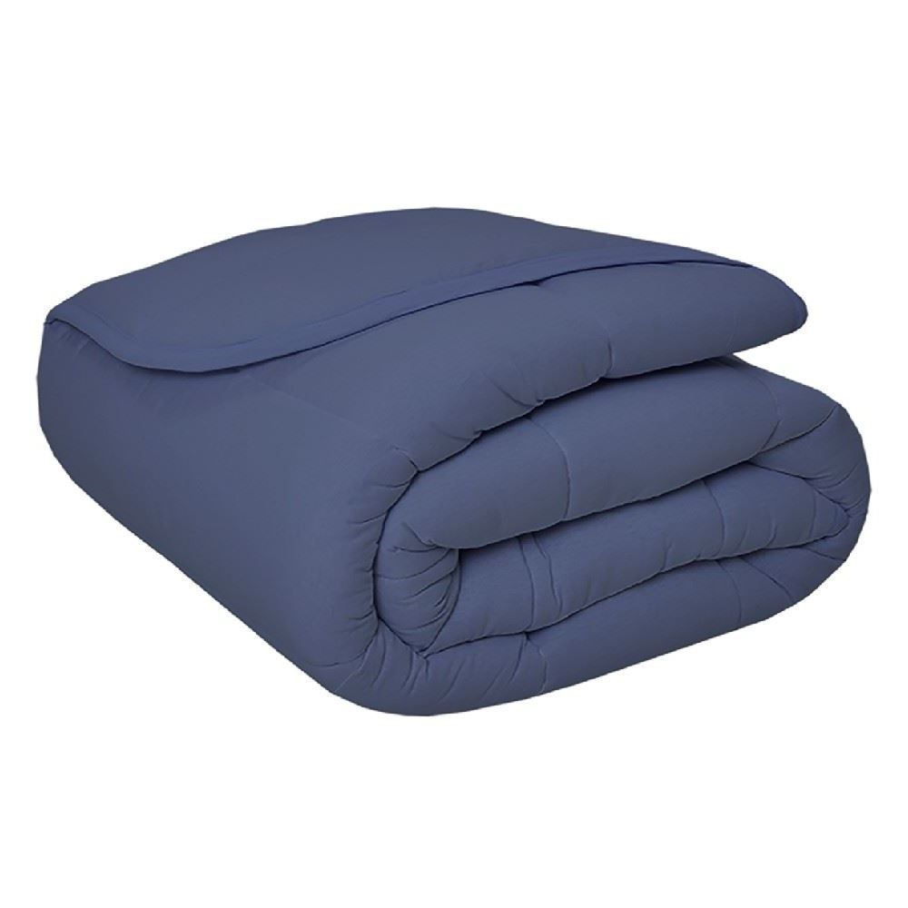 Edredom Casal Malha Dupla Face Havan Casa - Denim
