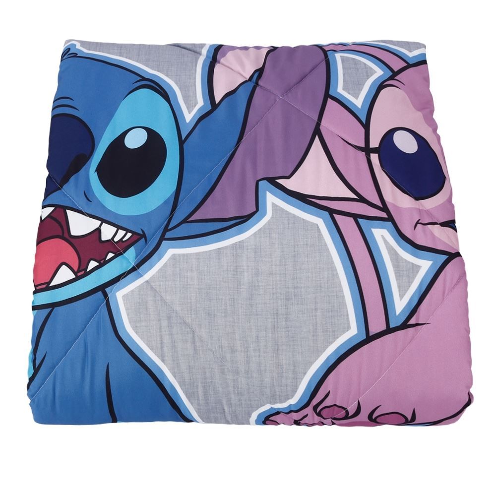 Edredom Disney Solteiro 1,60M X 2,40M Hedrons - Stitch Fotos