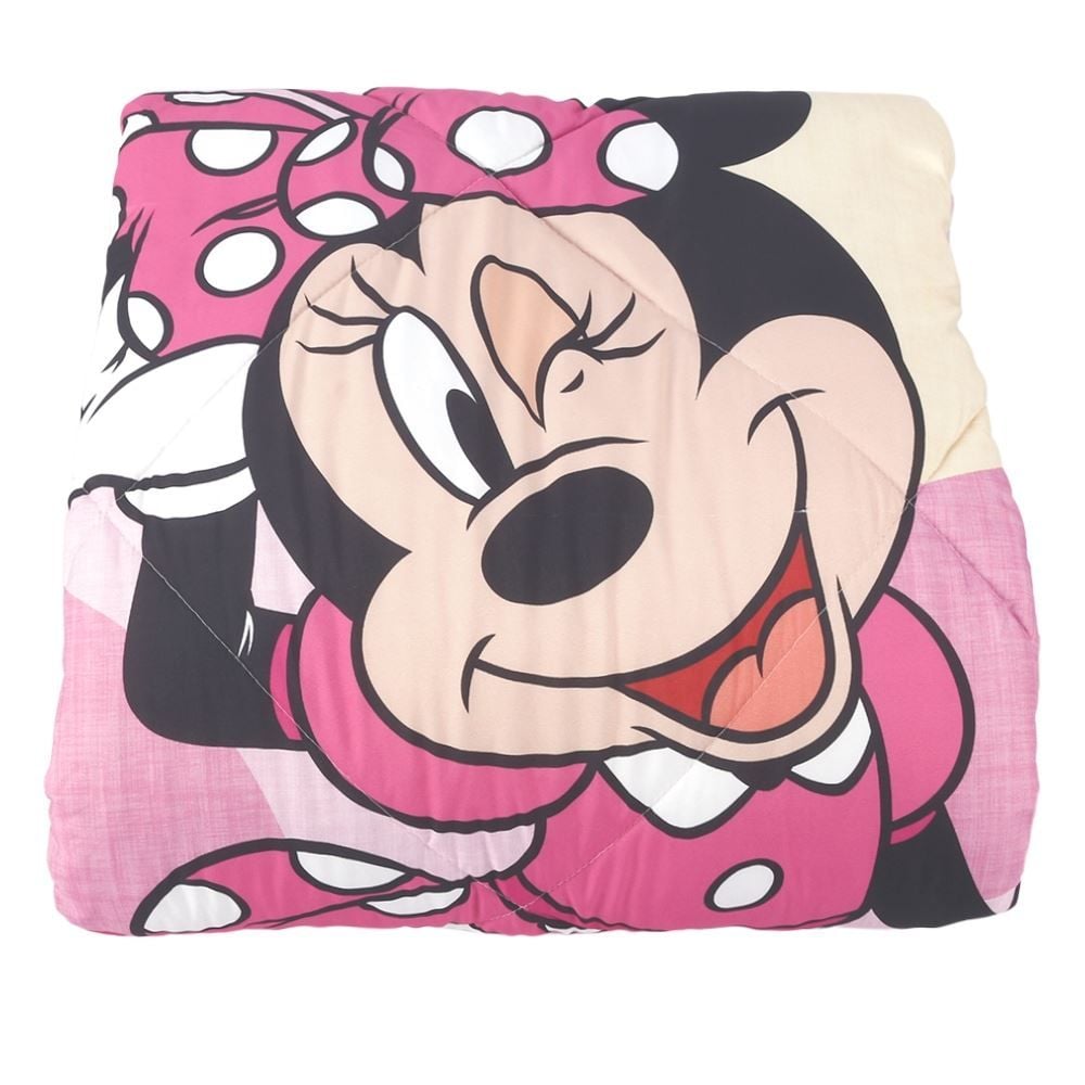 Edredom Disney Solteiro 1,60M X 2,40M Hedrons - Minnie Alegre