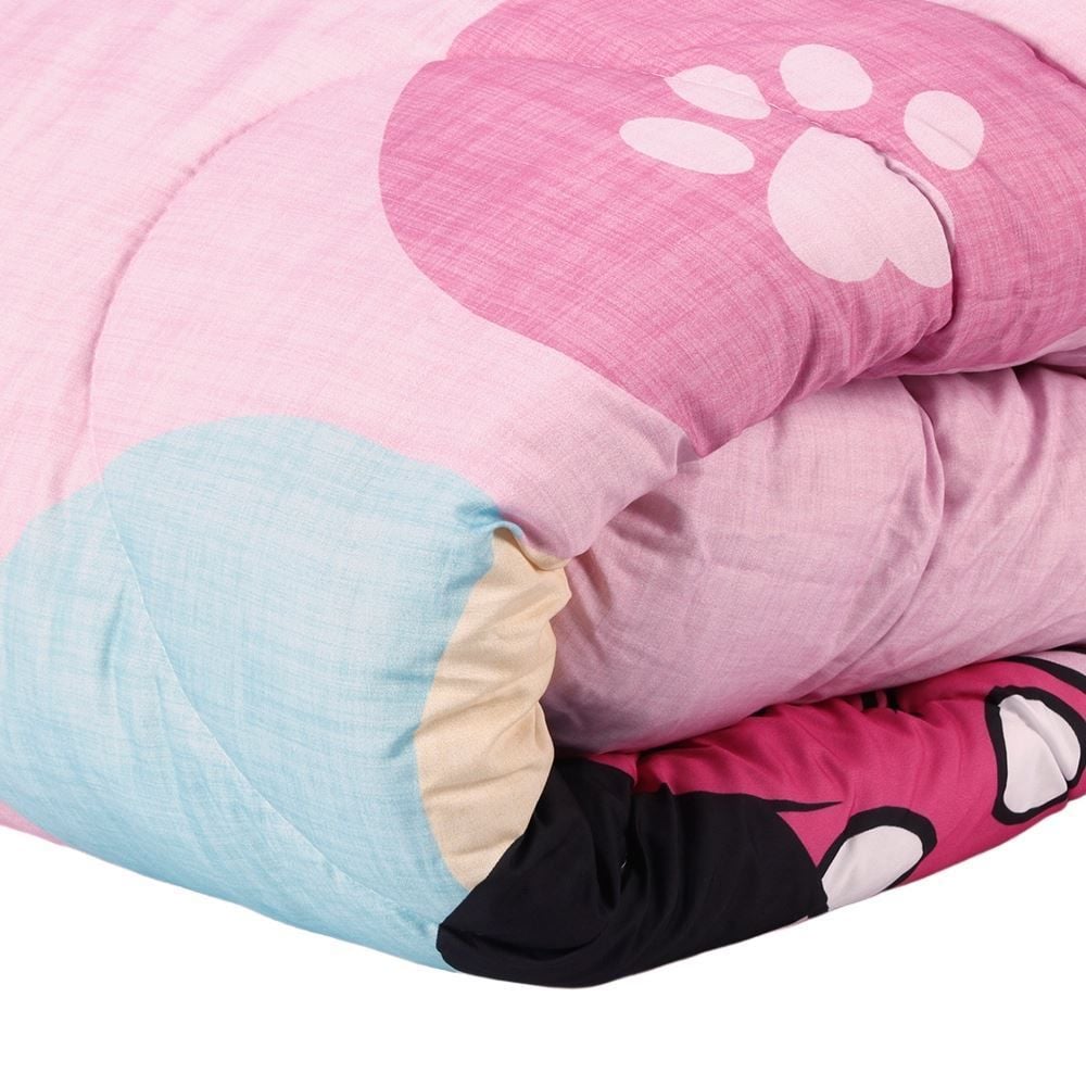 Edredom Disney Solteiro 1,60M X 2,40M Hedrons - Minnie Alegre