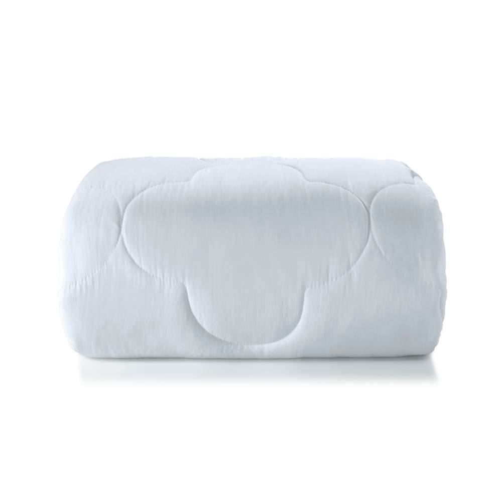 Edredom King 100% Poliéster Elegance Hedrons - Branco