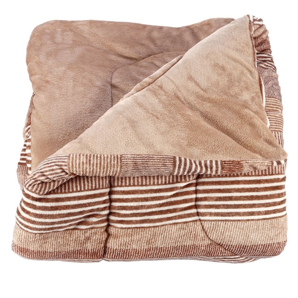 Edredom King Plush Inove Provence Havan Casa - Caio Geo Bege