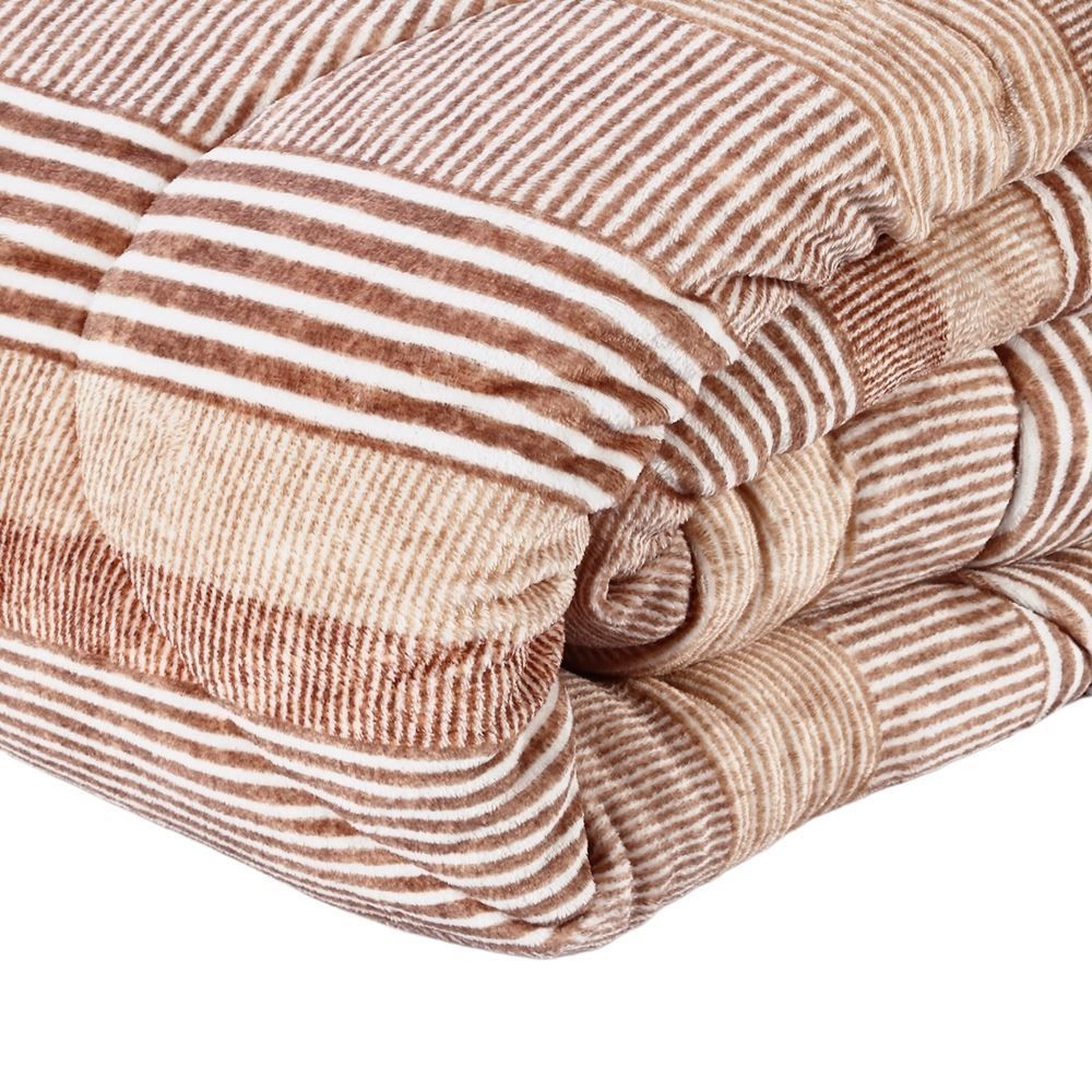Edredom King Plush Inove Provence Havan Casa - Caio Geo Bege
