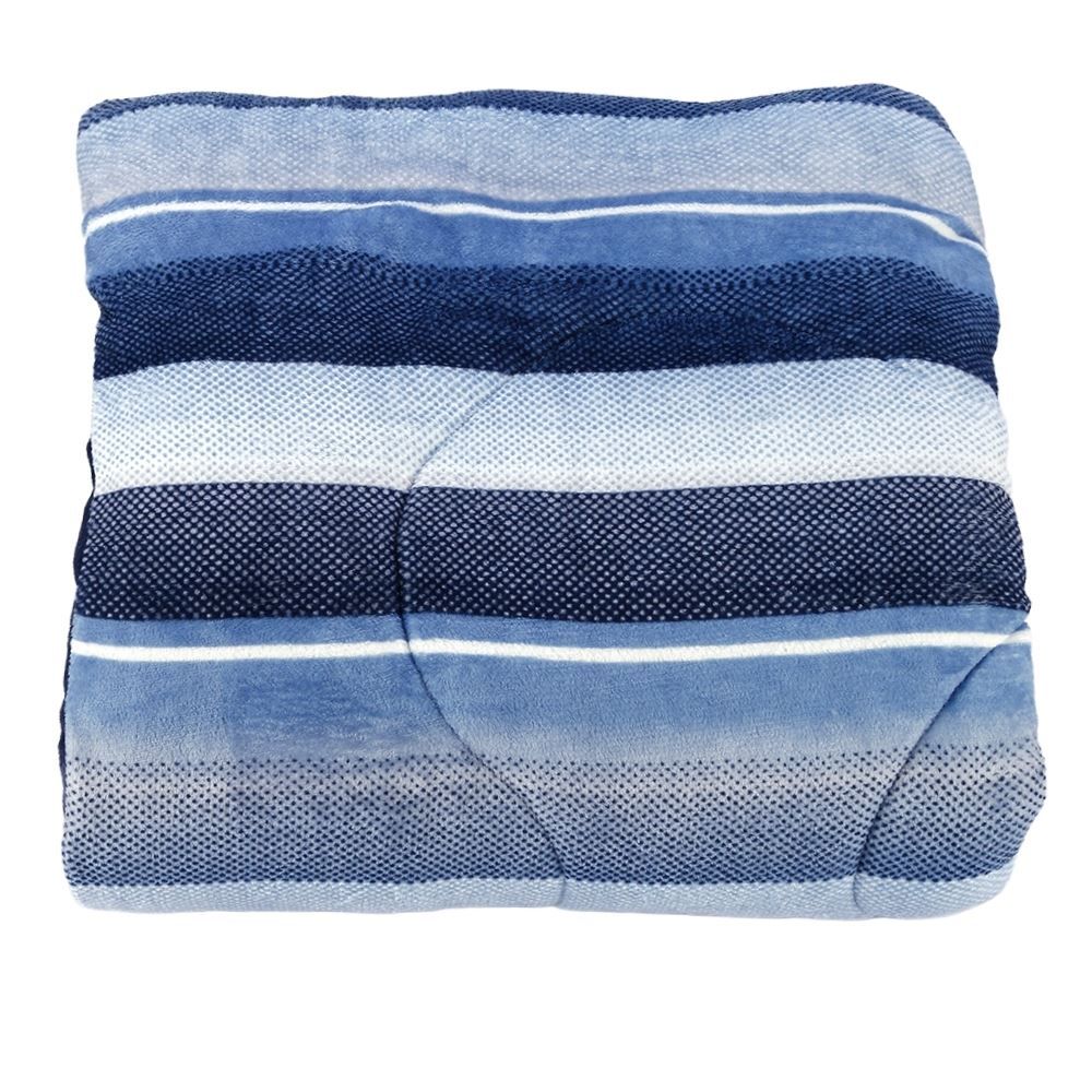 Edredom King Plush Inove Provence Havan Casa - Theo Geo Azul