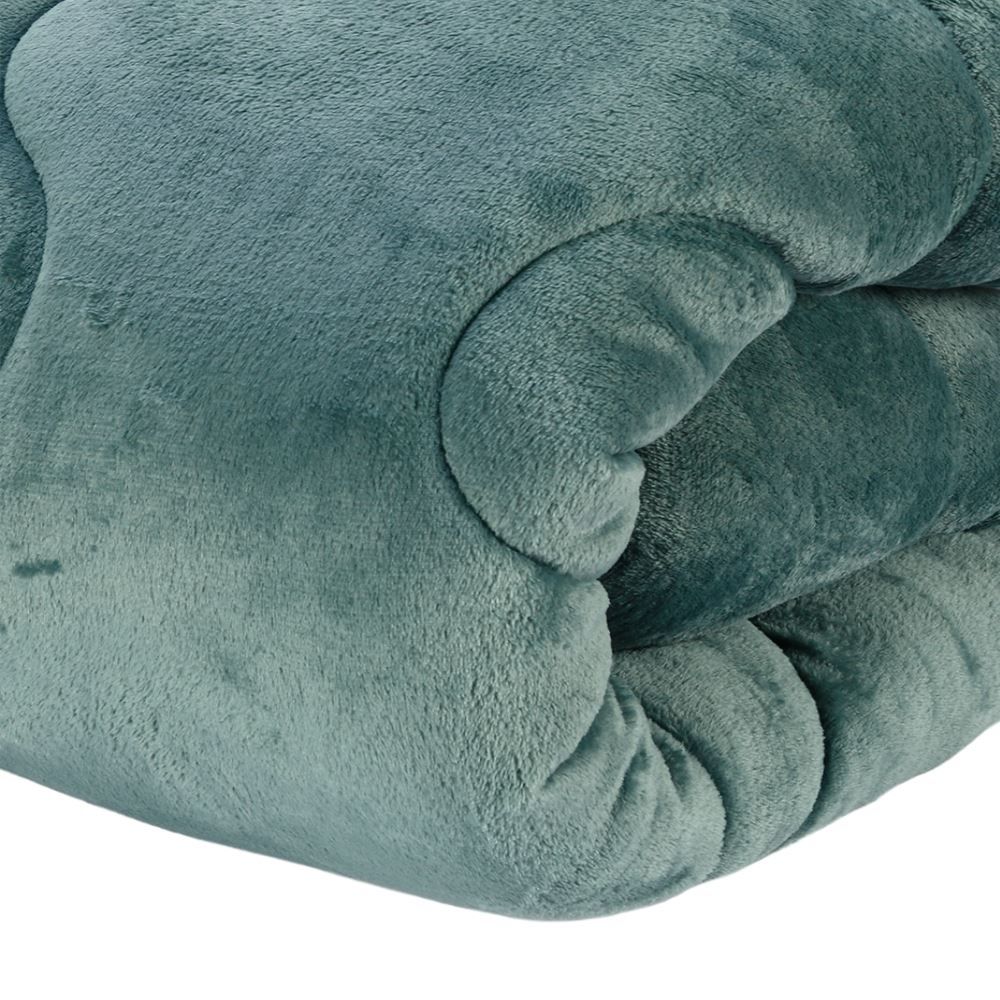 Edredom King Plush Inove Provence Havan Casa - Verde