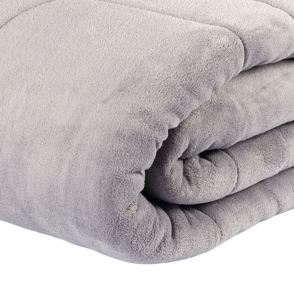 Edredom Provence Liso Casal 1,80M X 2,20 m - Cinza