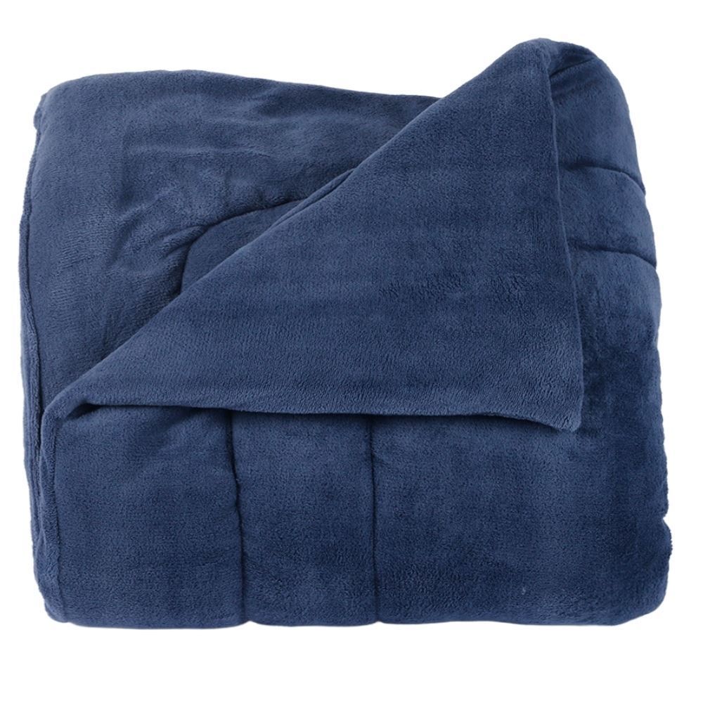 Edredom Provence Liso Casal 1,80M X 2,20 m - Azul Mariner