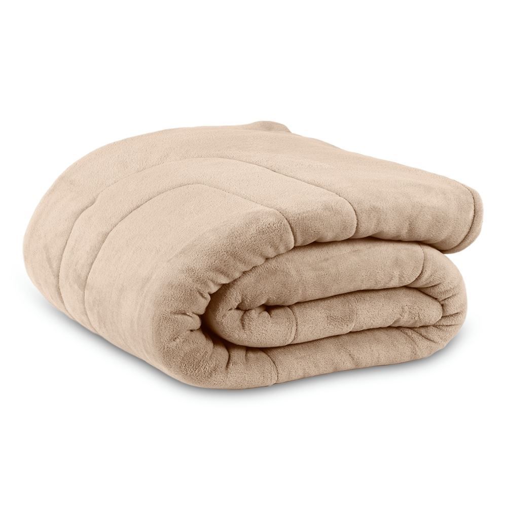 Edredom Provence Liso Queen 2,20M X 2,40M Havan Casa - Bege