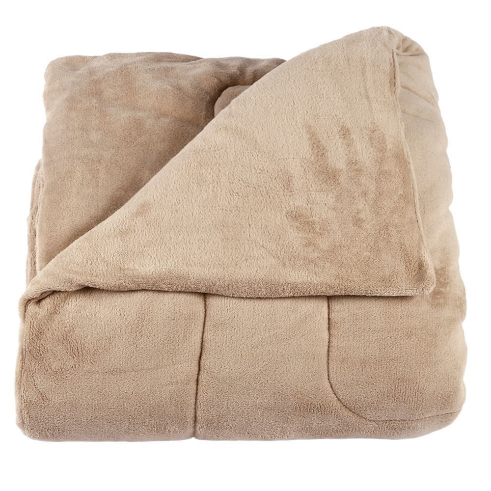 Edredom Provence Liso Queen 2,20M X 2,40M Havan Casa - Bege
