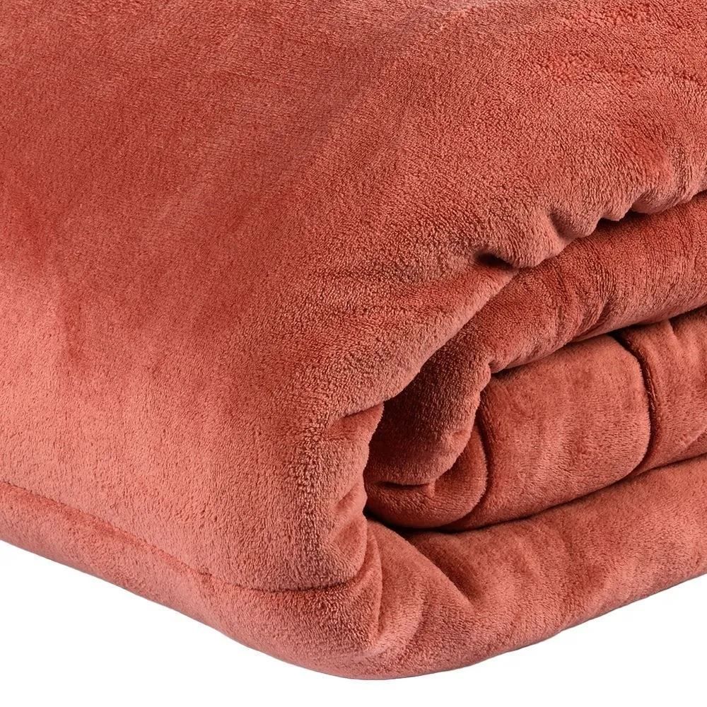Edredom Provence Liso Solteiro 1,60M X 2,20 m - Argila