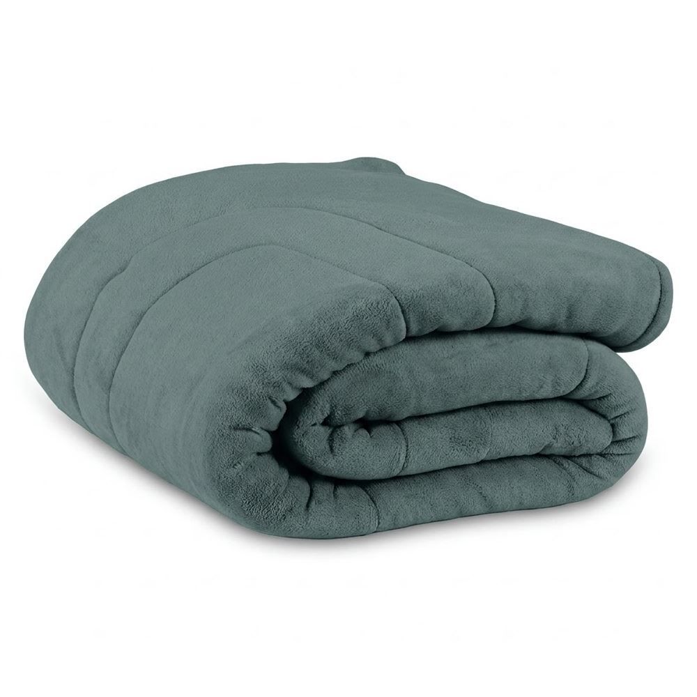 Edredom Provence Liso Solteiro 1,60M X 2,20 m - Verde