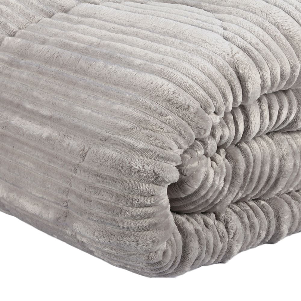Edredom Queen Amalfi 2,35M X 2,50M Hedrons - Prata